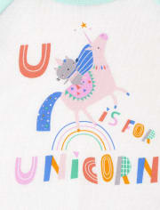 Baby And Toddler Girls Unicorn Snug Fit Cotton Pajamas