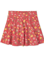 Girls Print Skort