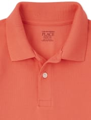Boys Uniform Pique Polo