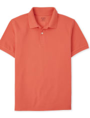 Boys Uniform Pique Polo