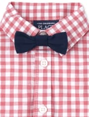 Baby Boys Gingham Poplin Outfit Set