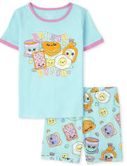 Girls Brunch Snug Fit Cotton Pajamas