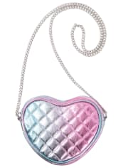 Girls Quilted Heart Bag
