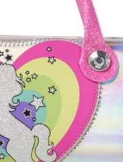 Girls Holographic Unicorn Sunglasses Case