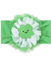 Baby Girls Four Leaf shamrock Headwrap