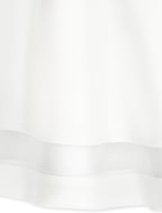Robe en jacquard extensible à col montant pour fille