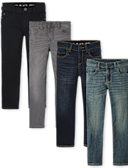 Lot de 4 jeans droits pour garçon