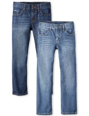 Boys Husky Straight Jeans 2-Pack