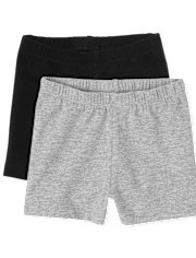 Niños pequeños Niña Cartwheel Shorts 2-Pack