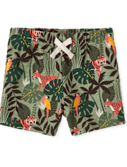 Baby And Toddler Boys Jungle French Terry Shorts