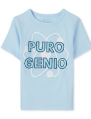 Camiseta estampada Puro Genio para bebés y niños pequeños
