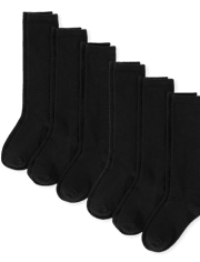 Lot de 6 paires de chaussettes hautes pour filles