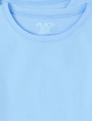 Paquete de 3 camisetas básicas con capas de uniforme para niñas