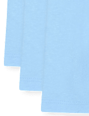 Paquete de 3 camisetas básicas con capas de uniforme para niñas