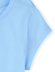 Paquete de 3 camisetas básicas con capas de uniforme para niñas