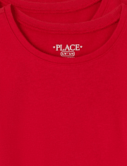 Paquete de 3 camisetas básicas con capas de uniforme para niñas