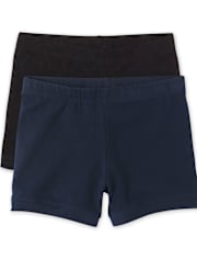 Girls Cartwheel Shorts 2-Pack - Plus