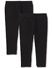 Girls Capri Leggings 2-Pack - Plus