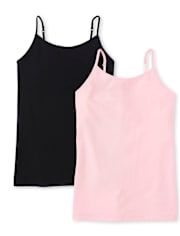 Camisola básica para niñas, paquete de 2