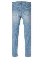 Girls Knit Denim Jeggings - Plus
