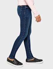 Girls Knit Denim Jeggings - Slim
