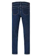 Girls Knit Denim Jeggings - Slim