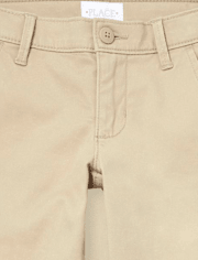 Pantalón chino ajustado elástico Niña Uniform, paquete de 5