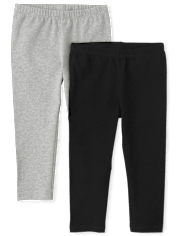 Girls Capri Leggings 2-Pack - Plus
