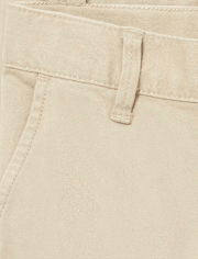 Girls Uniform Stretch Chino Shorts 4-Pack