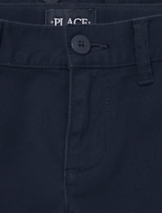 Lot de 4 shorts chino extensibles pour uniformes pour filles