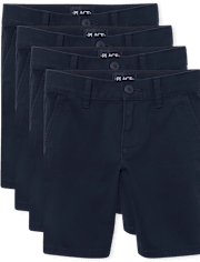 Pack de 4 Shorts chinos elásticos Uniforme para Niña