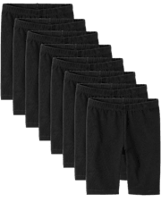 Girls Mix And Match Bike Shorts 8-Pack