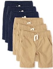 Pack de 6 Shorts tipo jogging sin cordones para niño