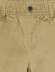 Paquete de 2 pantalones chinos elásticos de uniforme para niños