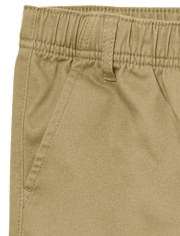 Paquete de 2 pantalones chinos elásticos de uniforme para niños