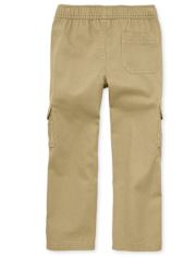 Pantalones cargo estilo chino sin cordones para niño, paquete de 4