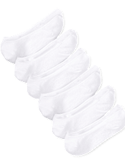 Lot de 6 paires de chaussettes invisibles pour filles