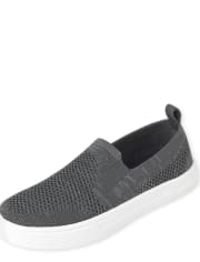 Unisex Uniform Knit Slip On Sneakers