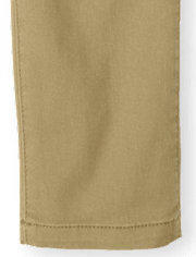 Pantalones chinos ajustados elásticos de uniforme para niños, paquete de 4