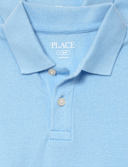 Polo de piqué de uniforme para niños, paquete de 4