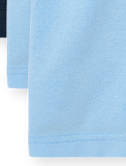 Polo de piqué de uniforme para niños, paquete de 4