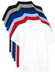 Kids Uniform Pique Polo 7-Pack