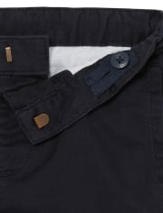 Paquete de 2 pantalones chinos elásticos de uniforme para niños pequeños