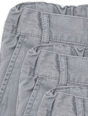 Baby And Toddler Boys Uniform Stretch Chino Shorts 3-Pack