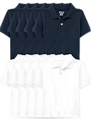 Baby And Toddler Uniform Pique Polo 10-Pack