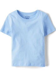 Camiseta básica con capas de uniforme para niños pequeños