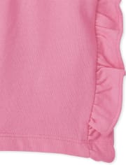 Toddler Girls Floral Flutter Tank Top 4-Piece Set