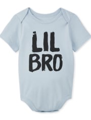 Baby Boys Matching Family Lil Bro Graphic Bodysuit
