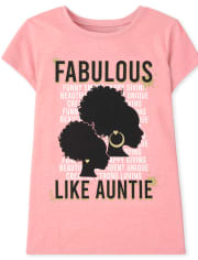 Girls Auntie Graphic Tee