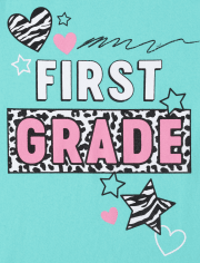 Girls First Grade Graphic Tee 2-Pack